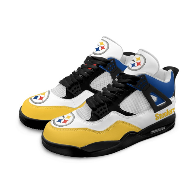 Women's Pittsburgh Steelers Running weapon Air Jordan 4 Shoes 0001